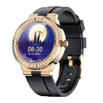 Reloj inteligente con modo multideporte y podómetro conectado por Bluetooth para mujer