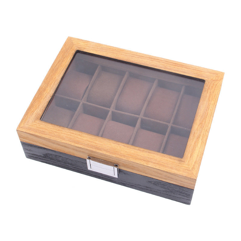 Double Color Wooden Watch Display Box