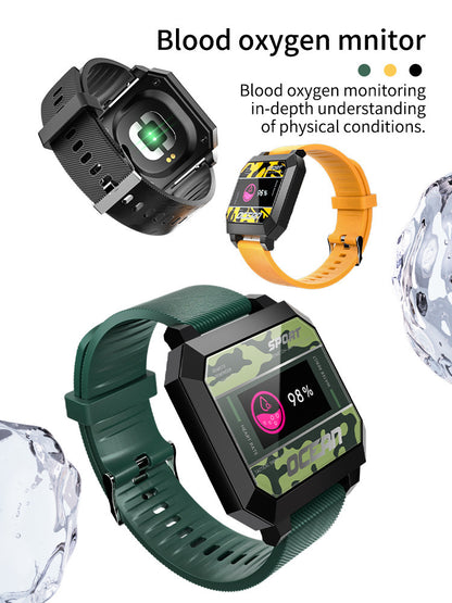 Heart Rate Blood Pressure Oximeter Step Smart Sports Watch