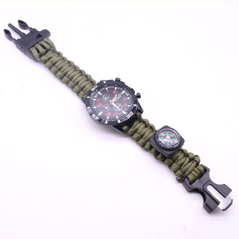 Reloj Firestone Compass de supervivencia con cuerda de paracaídas trenzada