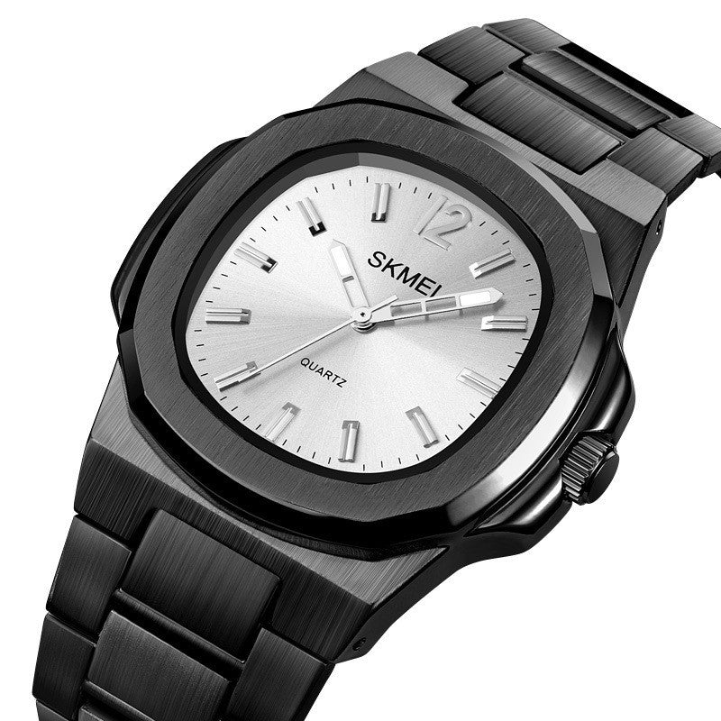 Reloj de negocios sencillo para hombre con correa de acero