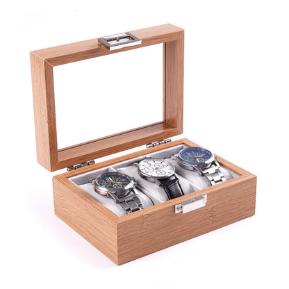 Watch Jewelry Storage Glass Skylight Watch Box Display Storage Box