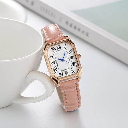 Reloj de moda retro, sencillo y elegante para mujer