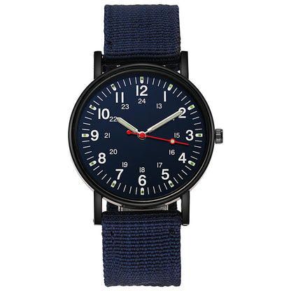 Reloj de hombre con correa tejida de nailon, informal, deportivo