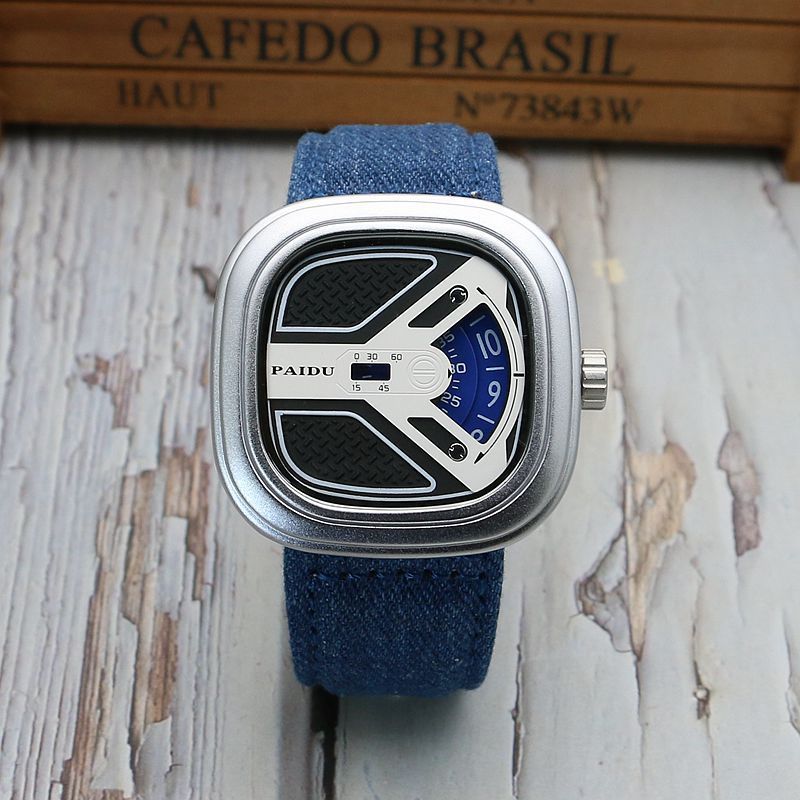 Reloj de moda para hombre con correa de cuero que combina con todo Reloj de cuarzo