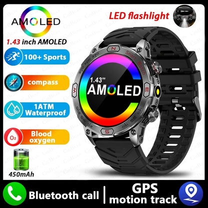 Reloj inteligente con pantalla HD AMLOED, llamadas por Bluetooth y reloj deportivo