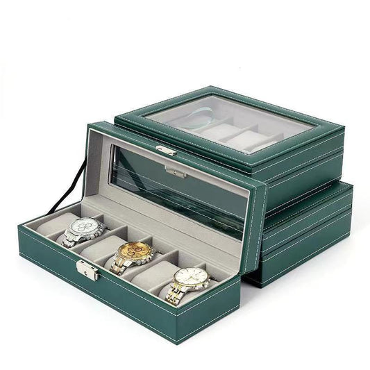 Dark Green Watch Storage Box Watch Display Packaging