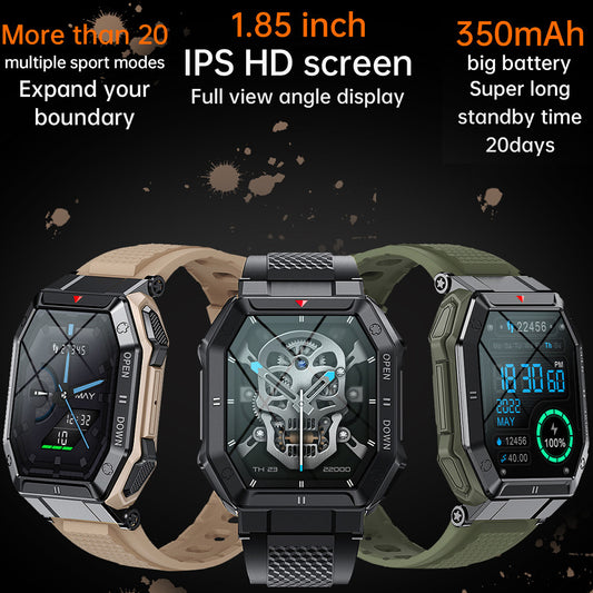 Reloj inteligente K55 con llamadas Bluetooth, control de la presión arterial y frecuencia cardíaca