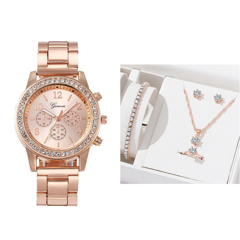 Nuevo reloj de mujer con diamantes de imitación