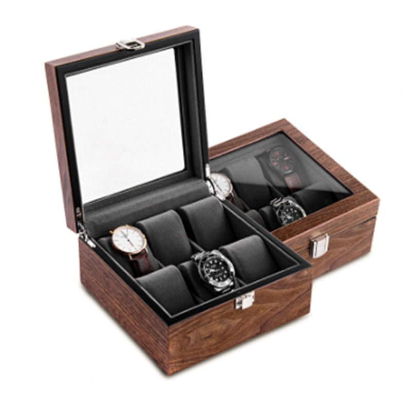 Walnut Watch Storage Organizer Box Simple Household