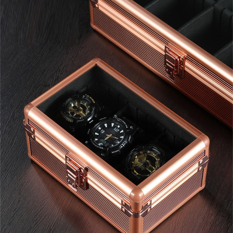 Aluminum Alloy Watch Packaging Display Storage Box