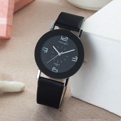 175shopee Reloj de cuarzo para parejas, sencillo, blanco