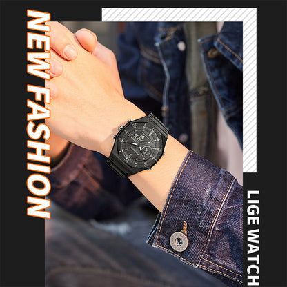 Reloj deportivo masculino estudiante moda esfera grande tendencia