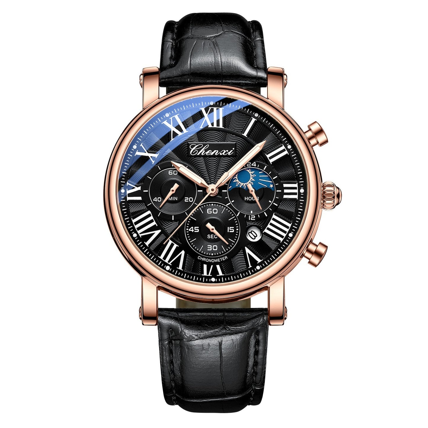 Reloj de negocios multifuncional para hombre resistente al agua
