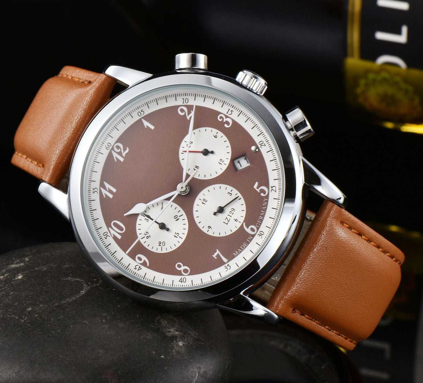 Men's Casual 6-pin Full-function Quartz Watch