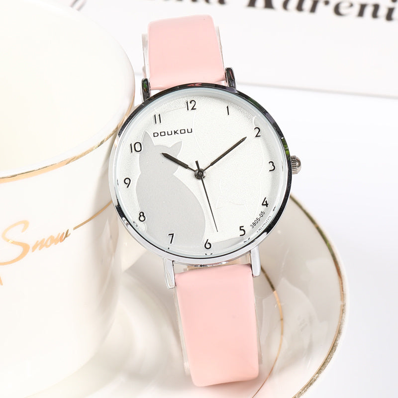 Reloj de temperamento simple estilo coreano College Fengsen