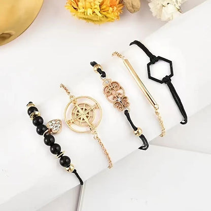 Conjunto de reloj de cuarzo sencillo para mujer