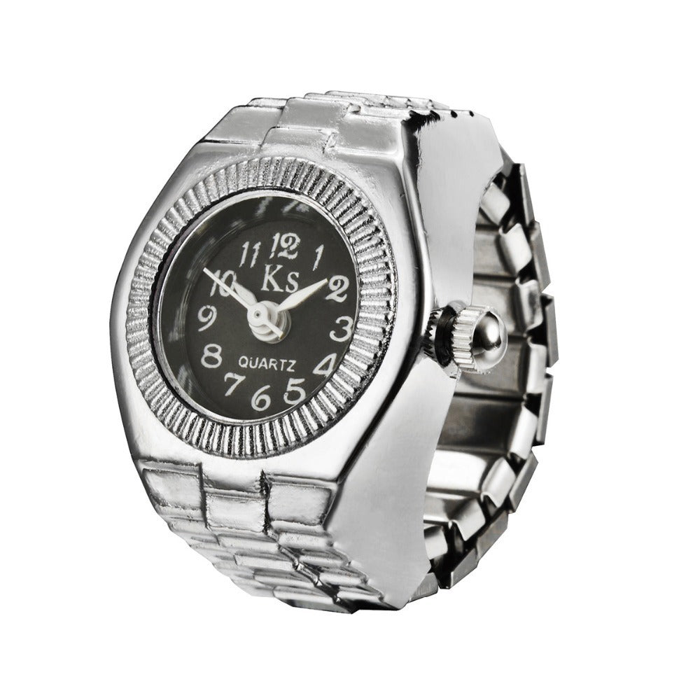 Alloy Creative Couple Ring Shape Watch