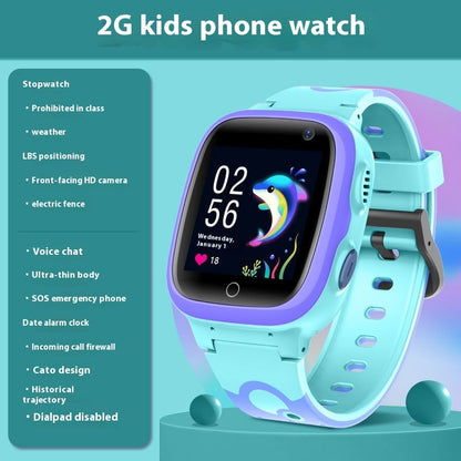 Q12S Reloj de posicionamiento inteligente para niños Reloj inteligente para estudiantes con pantalla táctil fotográfica resistente al agua