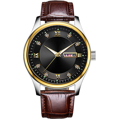 Fashion Calendar Room Gold Men's Watch