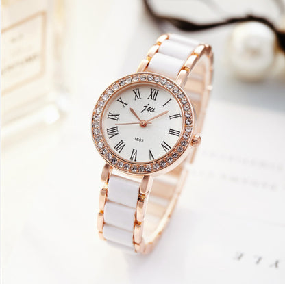 Reloj casual sencillo e impermeable para mujer