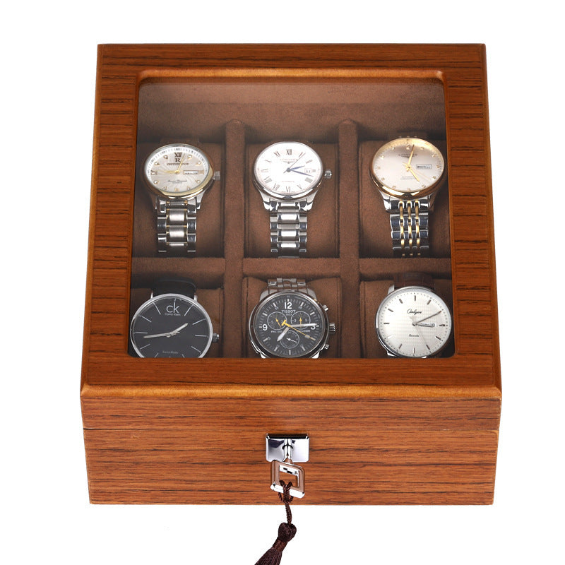 Wooden Watch Simple Storage Box