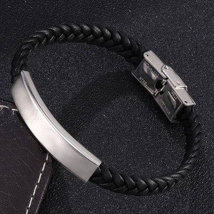 Bracelet Leather Rope Hand-woven Watch Chain Neutral Creative Simple