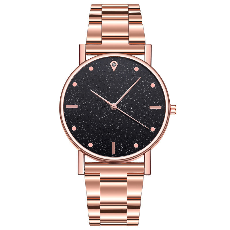 Reloj de cuarzo con cielo estrellado
