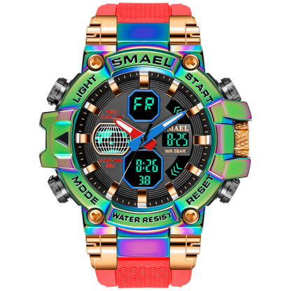 Reloj de aleación colorido para exteriores para hombre