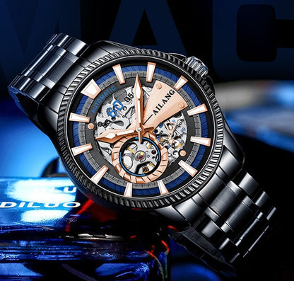 AI Lang New Hollow Automatic Mechanical Watch Men's Watch Waterproof Fashion Watch