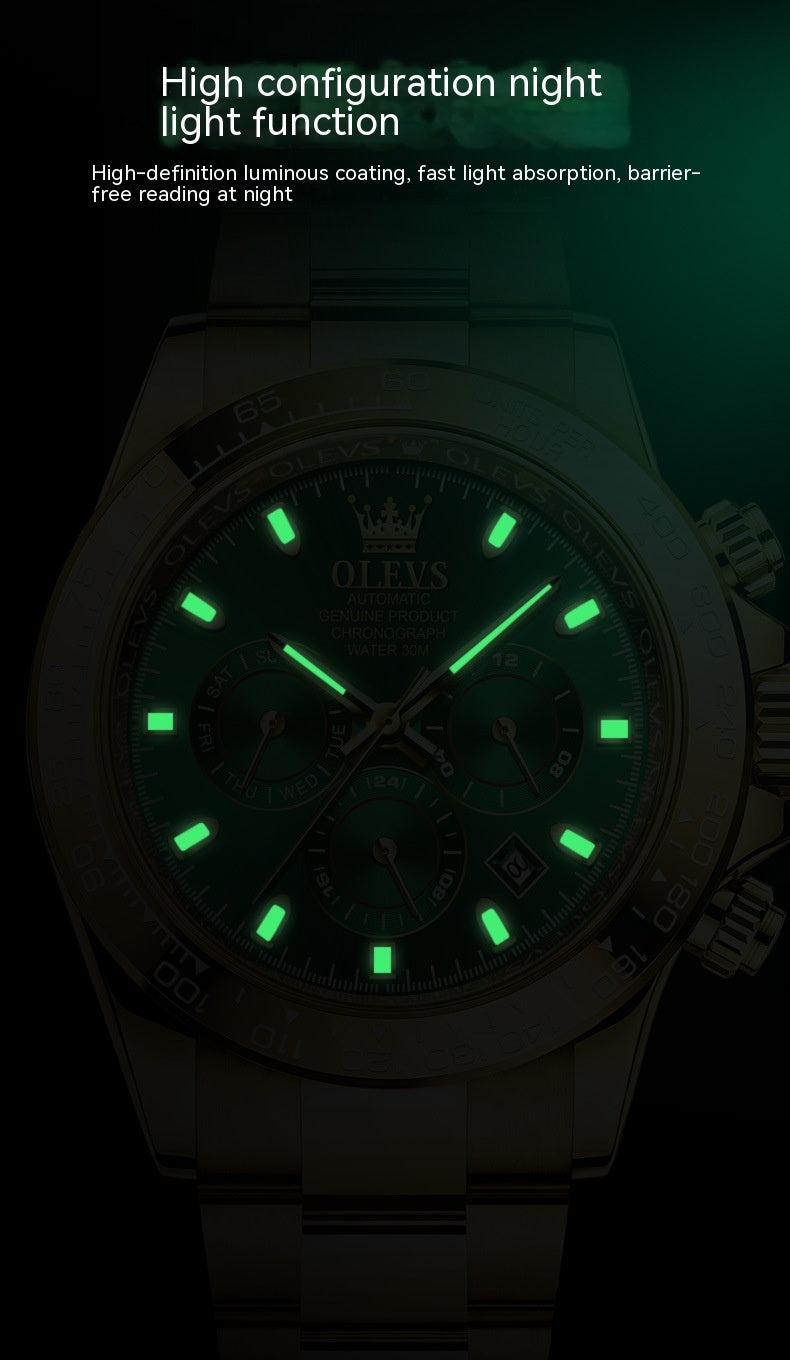 Luminous Waterproof Multifunctional Men's Watch