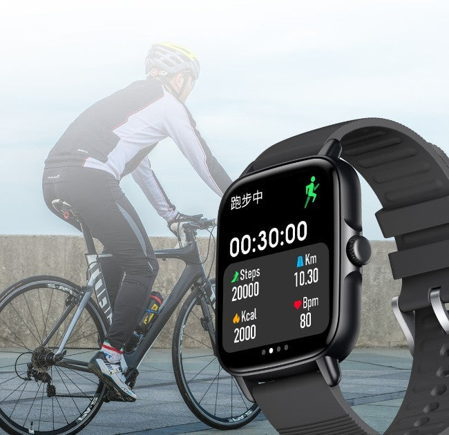 Nuevo reloj inteligente KT58 169 Bluetooth pulsómetro presión arterial oxímetro paso pulsera deportiva