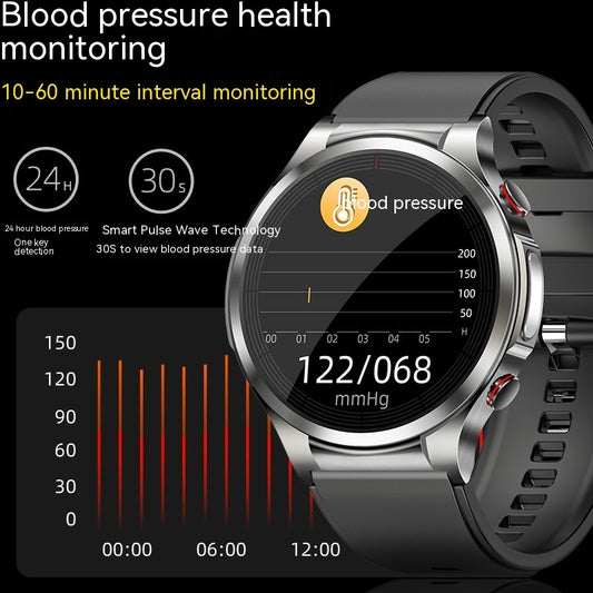 Reloj elegante de la temperatura del cuerpo del ritmo cardíaco de la presión arterial de ECG de la prueba del azúcar en sangre W11