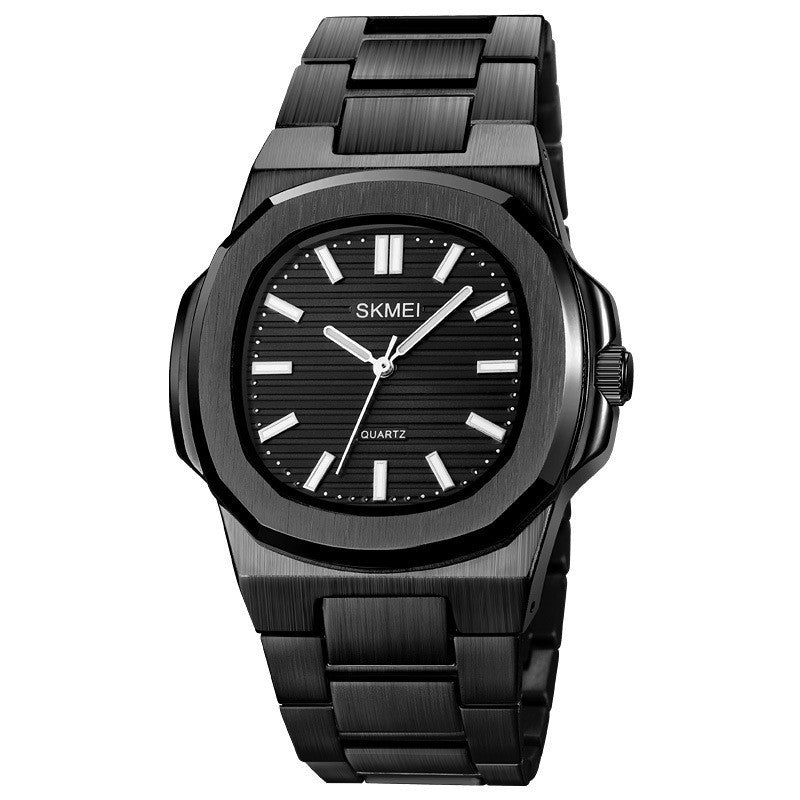 Reloj de negocios sencillo para hombre con correa de acero