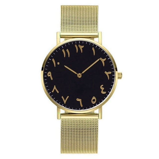 Relojes de cuarzo de alta gama para hombres y mujeres con correa de acero inoxidable