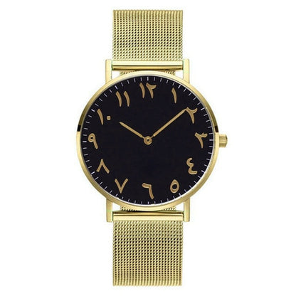 Relojes de cuarzo de alta gama para hombres y mujeres con correa de acero inoxidable