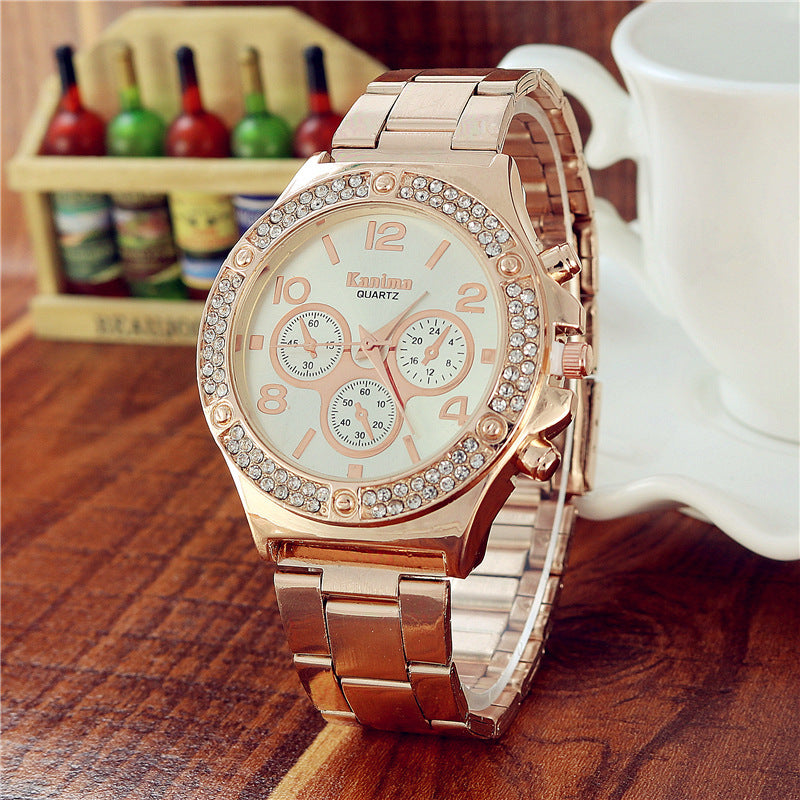 Relogio Feminino Nueva marca Kanima Crystal Reloj de cuarzo informal