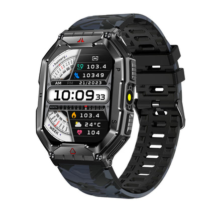 Reloj inteligente KR82 con llamadas por Bluetooth, frecuencia cardíaca y presión arterial