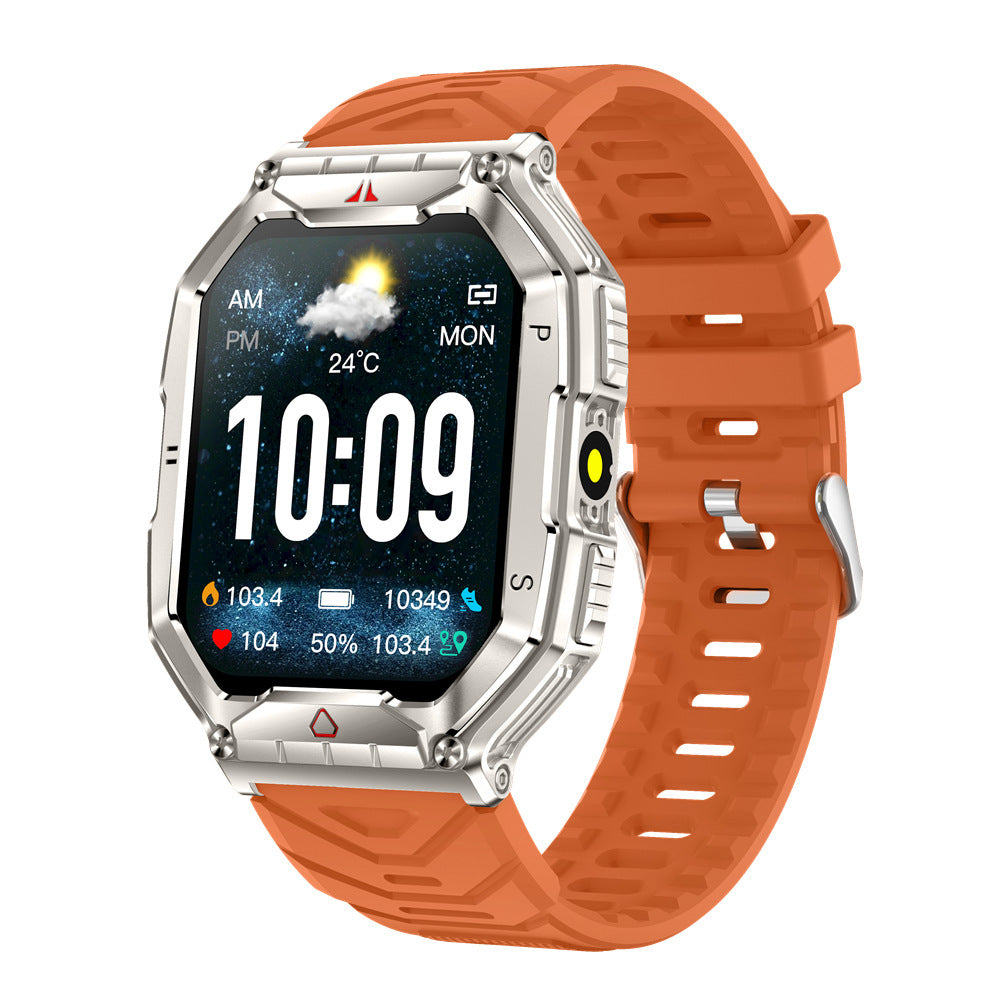 Reloj inteligente KR82 con llamadas por Bluetooth, frecuencia cardíaca y presión arterial