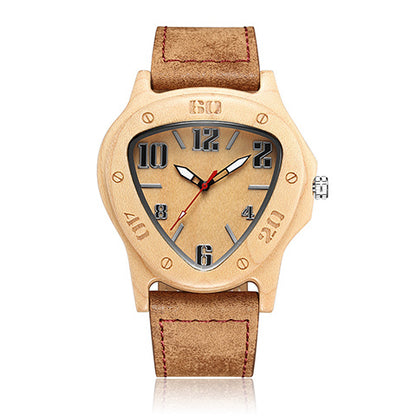 Men's Triangle Wooden Watch European And American Foreign Trade Atmosphere