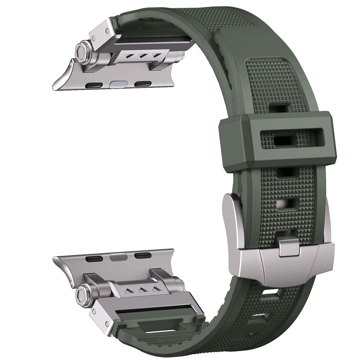 High End Metal And Silicone Watch Strap