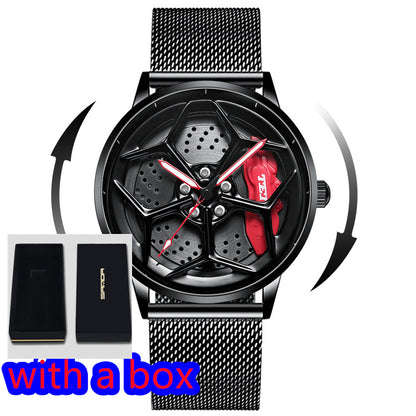 Men's And Women's Fashion Three-dimensional Hollow Modified Waterproof Watch