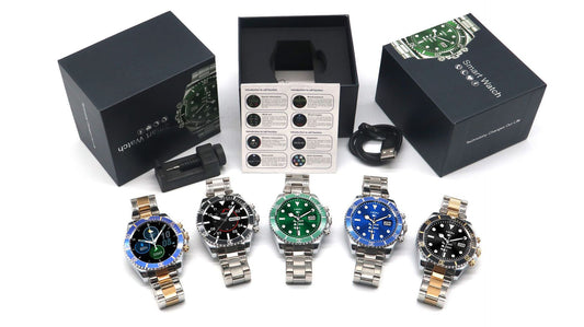 Reloj Inteligente Acero Inoxidable Verde Agua Fantasma