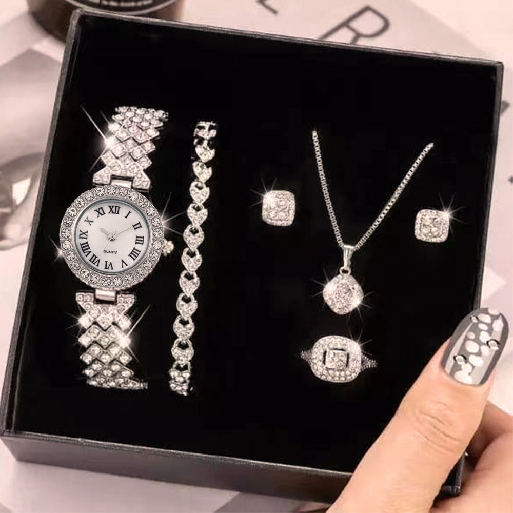 Reloj de pulsera de lujo con diamantes completos para mujer, de cuarzo