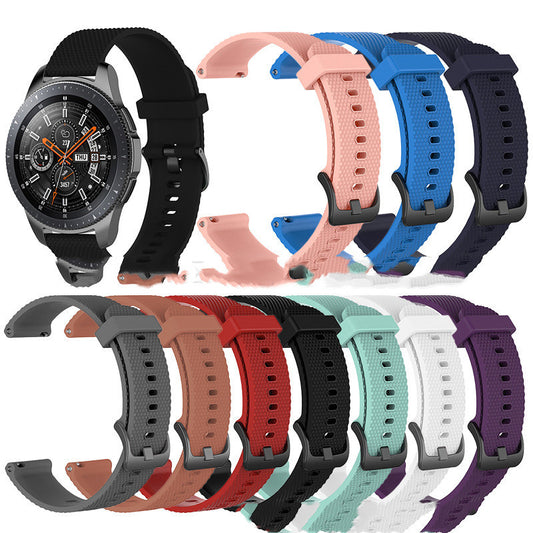 Adecuado para Galaxy Watch 42 mm Correa de silicona con partículas de diamante